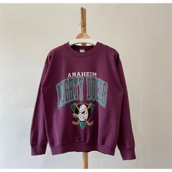 vintage 1993 anaheim mighty ducks crewneck sweatshirt, mighty ducks shirt, anaheim mighty ducks hoodie, anaheim mighty d