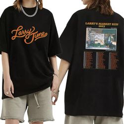 larry's market run tour shirt, larry june vintage shirt, rapper concert shirt 2 side, larry june shirt, larry june graph