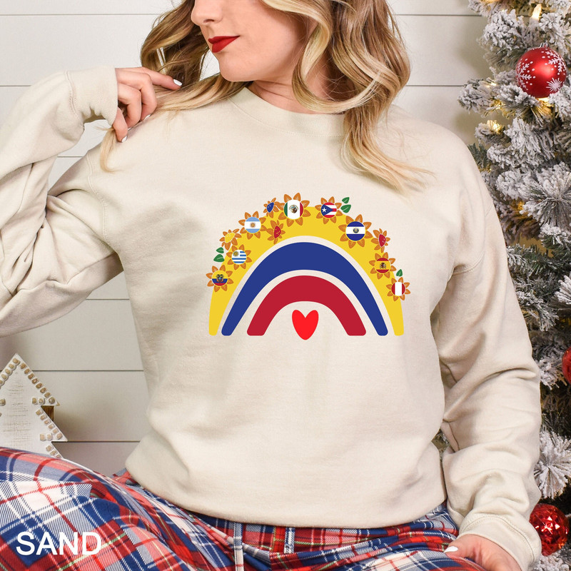 Hispanic Heritage Month Sweatshirt, Hispanic Heritage, Countries Flags Shirt, Mexican Shirt, Spanish Sweatshirt, Latina Shirt 1.jpg