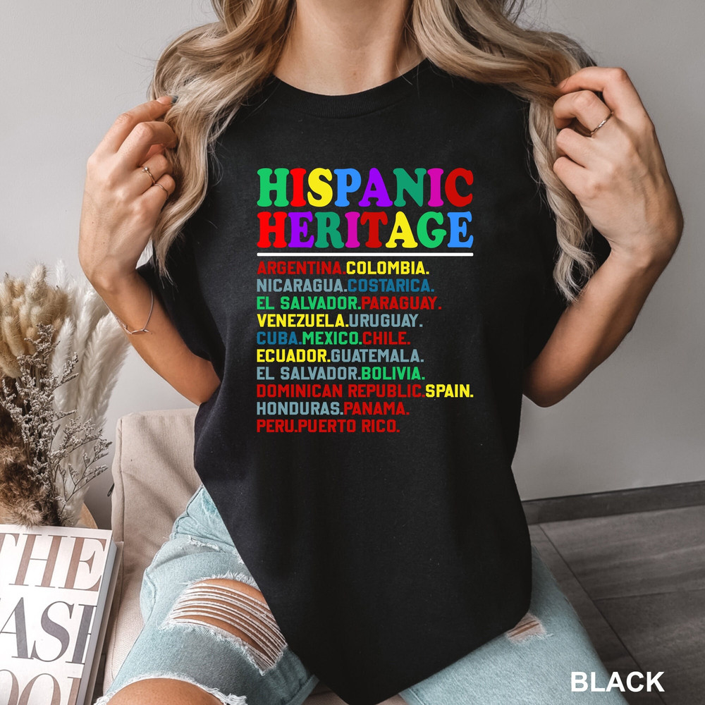 Hispanic Heritage Shirt, National Hispanic Heritage Month Gift Shirt, Heritage Month T-Shirt, Mexico Shirt, Spanish T-Shirt, Mexican Shirt 1.jpg