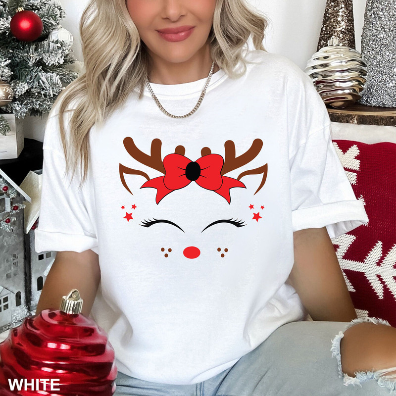 Merry Christmas Reindeer Shirt, Reindeer Face Shirt, Christmas Family Shirt, Christmas Shirt, Merry Christmas Shirt, Christmas Gift, CR-0446.jpg