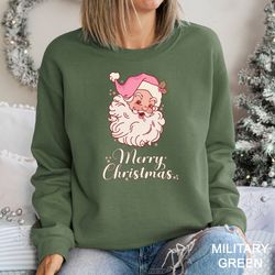 merry christmas santa sweatshirt,christmas vintage shirt,retro christmas shirt,christmas shirt for women,christmas gift