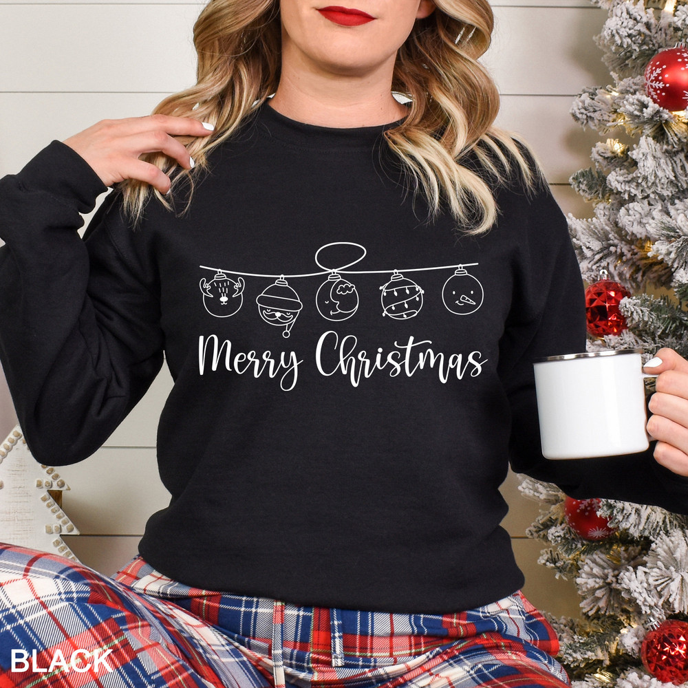 Merry Christmas sweatshirt, Christmas gift, retro Christmas sweatshirt, Cute Merry Christmas Sweater, Xmas Shirt, CR-0440.jpg