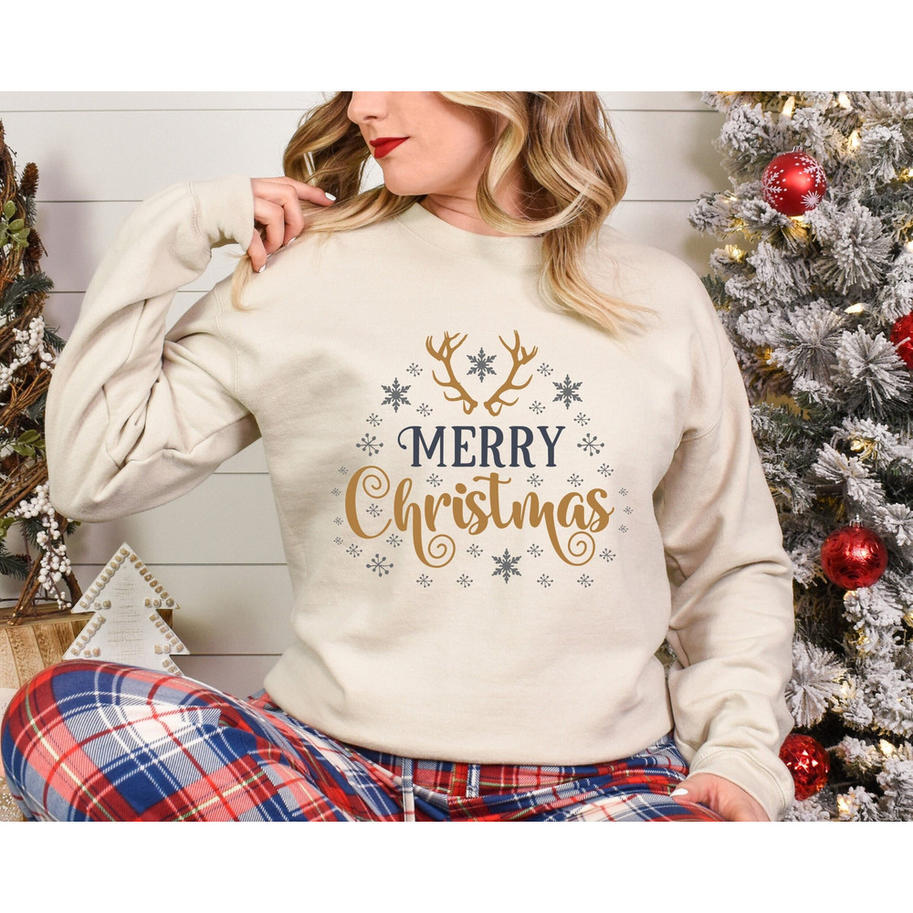 Merry Christmas Sweatshirt, Merry Christmas Shirt, Christmas Sweatshirt For Women, Trendy Christmas Sweatshirts.jpg