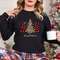 Merry Christmas Tree Sweatshirt, Merry & Bright Christmas Sweatshirt, Holiday Sweater, Womens Holiday Shirt, Christmas Gift CR-0398.jpg