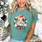 Merry Christmas Wreath Calico Shirt, Comfort Colors Cat Tee, Christmas Wreath Cat Tshirt, Christmas Wreath Santa Cat, CR-0268.jpg
