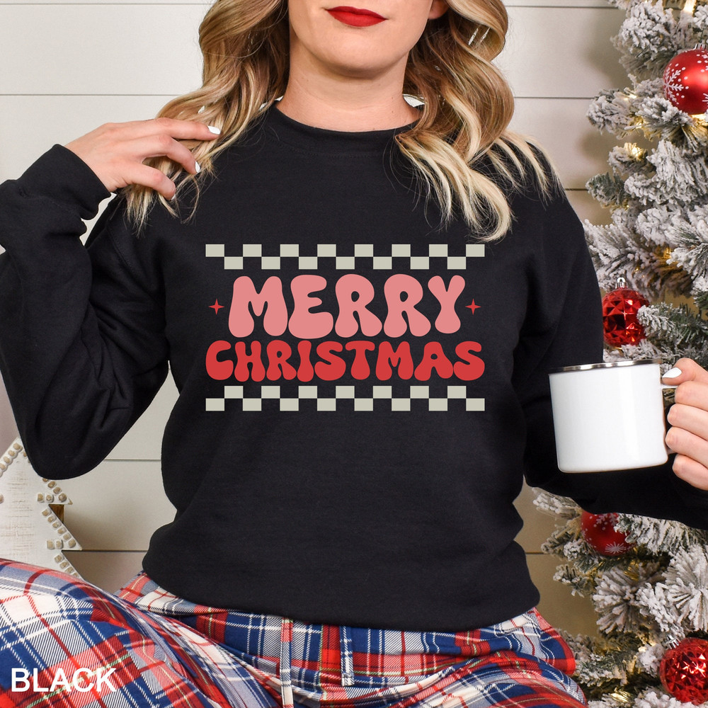 Retro Merry Christmas sweatshirt, Christmas gift, retro Christmas sweatshirt, Cute Merry Christmas Sweater, Retro Xmas sweater, CR-0443.jpg