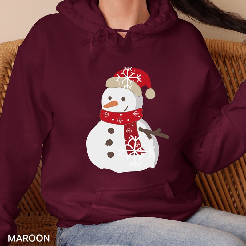 Snowman Sweatshirt, Christmas Sweatshirt, Snowman Hoodie, Snowman T-Shirt, Christmas Crewneck, Christmas Sweater, CR-0431.jpg