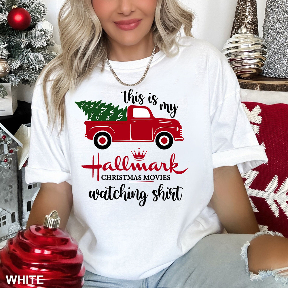 This Is My Christmas Movie Watching Sweatshirt, Christmas Movie Lovers, Christmas Movie Watching Shirt Red Truck T Shirt, CR-0202.jpg