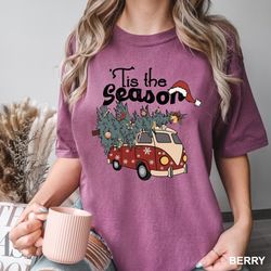 tis the season christmas shirt, christmas tis the season shirt, holiday shirt, xmas shirt, christmas tree shirt, retro s