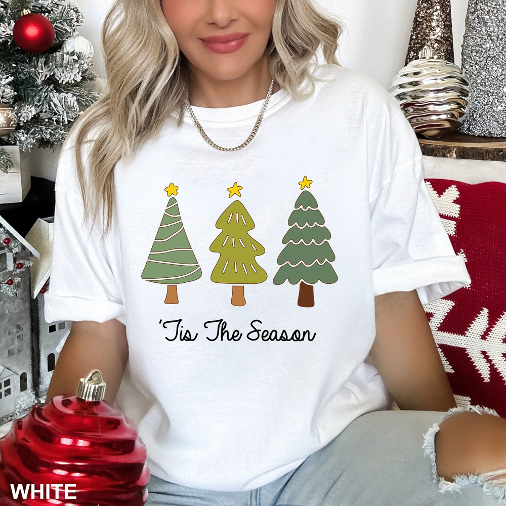 Tis The Season Tshirt, Comfort Colors Christmas Tee, Christmas Tree Shirt, Funny Christmas Tshirt.jpg