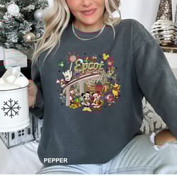 vintage disney epcot christmas shirt, mickey friends christmas shirt, mickeys merry christmas, family vacation, dis0328