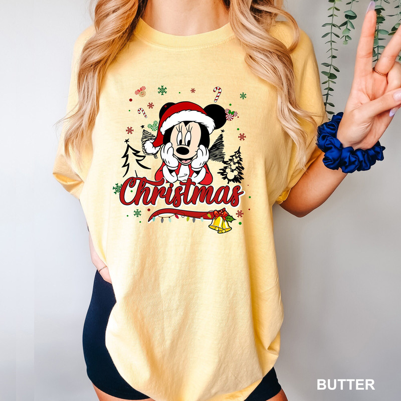 Vintage Minnie Christmas Shirt, Retro Disney Christmas Shirt, Disney Christmas Couple Shirt, Cute Disneyland Vacation Shirt DIS-0301.jpg