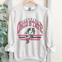 retro ohio sweatshirt in classic gray, college sweatshirt, university sweatshirt, gift for student, alumni, oversized