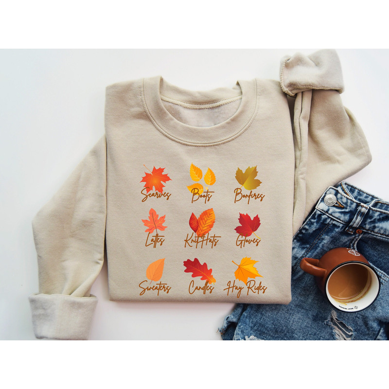Fall Vibes Sweatshirt, Fall Season Shirt, Cute Fall Gift For Her, Thanksgiving Outfits, Thanksgiving Sweatshirt, Hello Fall Sweatshirt.jpg