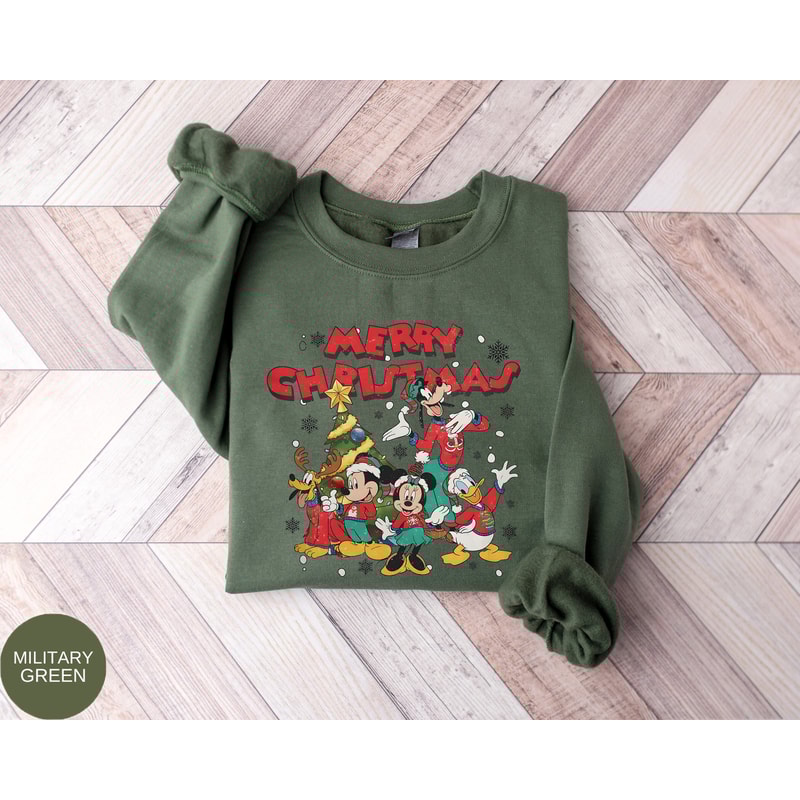 Mouse and Friends Surprise Christmas Shirt, Disney Merry Christmas, Mickey Santa Hat Sweater, Mickey and Friends Christmas Shirt, Mickey Tee.jpg