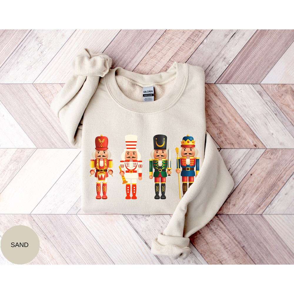 Nutcracker Sweatshirt, Christmas Sweatshirt, Colorful Nutcracker Shirt, Ballet Christmas Gift, Ballet Christmas Shirt, Nutcracker Christmas.jpg
