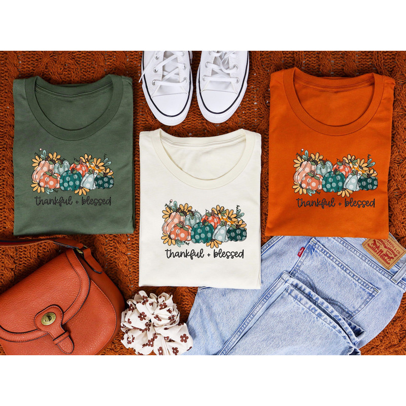Thankful And Blessed Sweatshirt, Thankful Sweatshirt, Blessed Shirt, Thanksgiving Shirt, Fall Shirt, Pumpkin Season Shirt, Religious Shirt.jpg