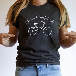 bike lover tshirt, cycling gift shirt, bicycle gift tee, bicycle clothing, gift for women rider, riding tshirt, biking s