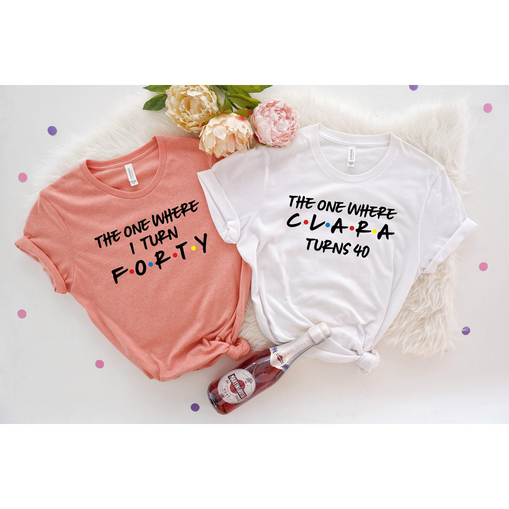 Birthday Party T-Shirt, The One Where I Turn Forty Shirt, 40th Birthday Shirt, 1983 Birthday Shirt, Fortieth Birthday Gift, Hello Forty Tee.jpg