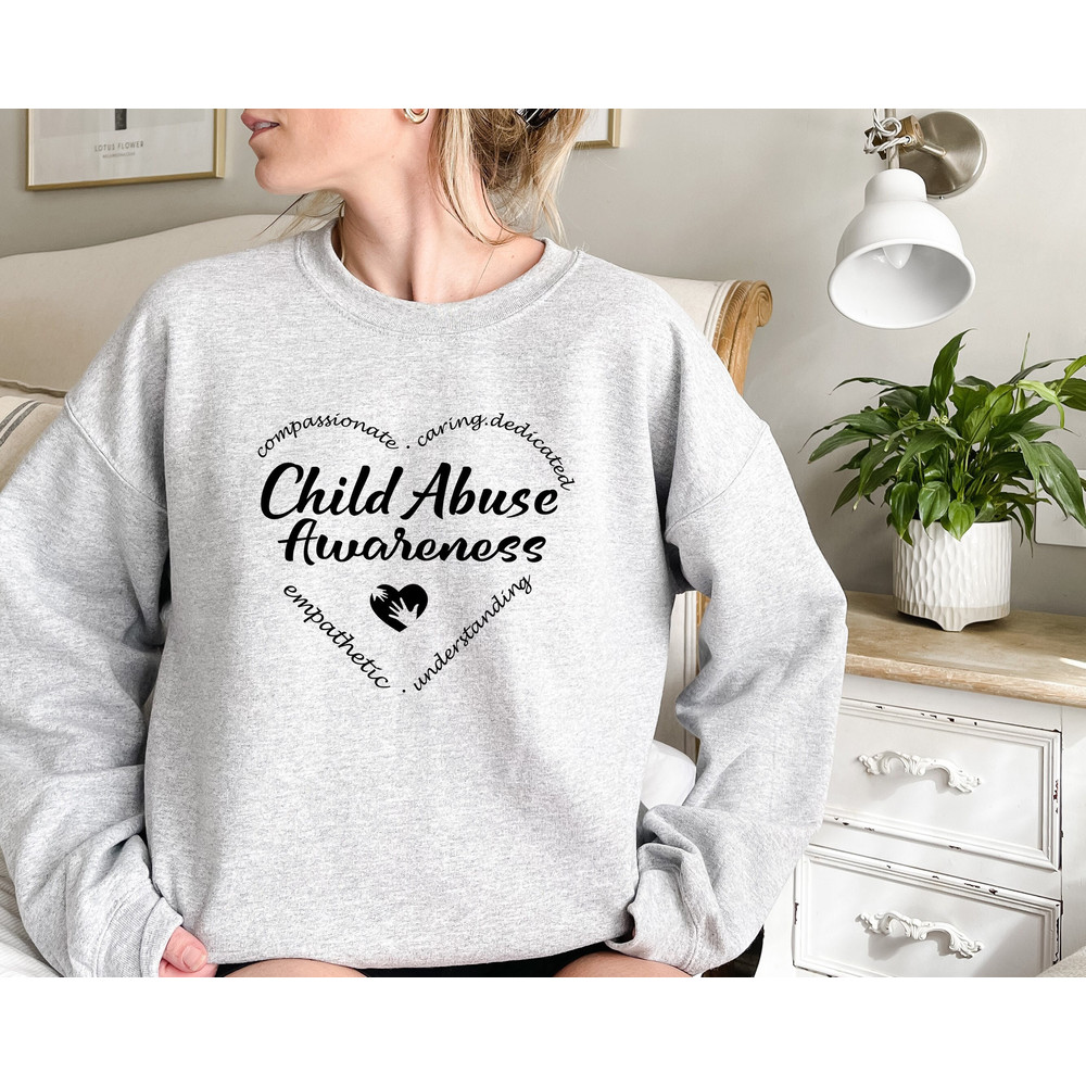 Child Abuse Awareness Sweatshirt, School Social Worker Sweatshirt, Social Worker Heart Gift, Stop the Abuse Sweatshirt,Child Care Sweatshirt.jpg
