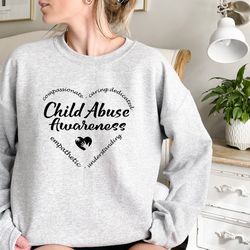 child abuse awareness sweatshirt, school social worker sweatshirt, social worker heart gift, stop the abuse sweatshirt,c