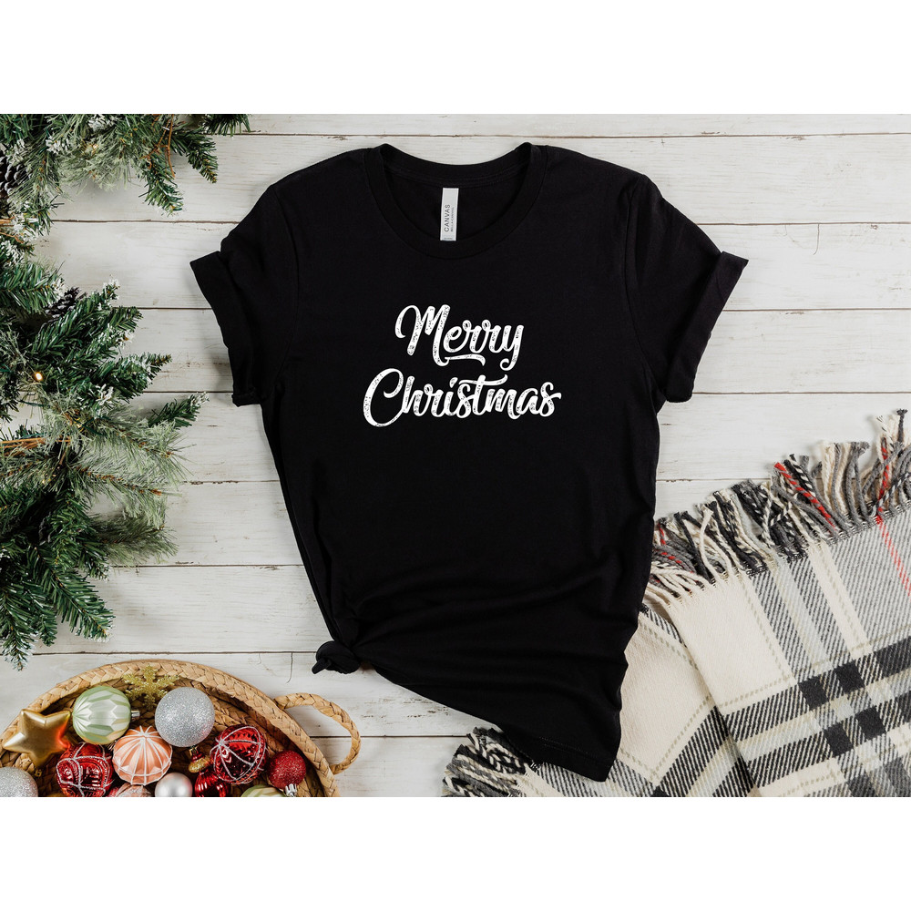 Christmas Shirt, Merry Christmas T-Shirt, Christmas Outfits, Merry and Bright Shirt, Holiday Gift Tee, Cute Xmas Shirt, Merry Winter TShirt.jpg
