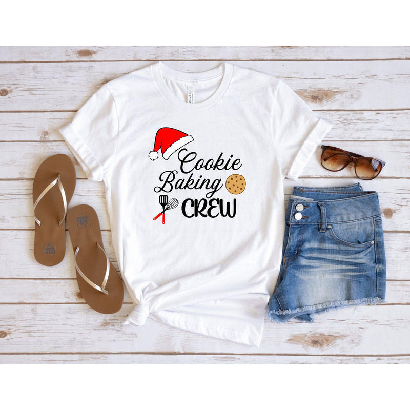 Cookie Baking Crew Shirt, Christmas Cookie Gift, Cookie Lover T-Shirt, Christmas Baking Shirt, Christmas Matching Family Tee, Holiday Tshirt.jpg
