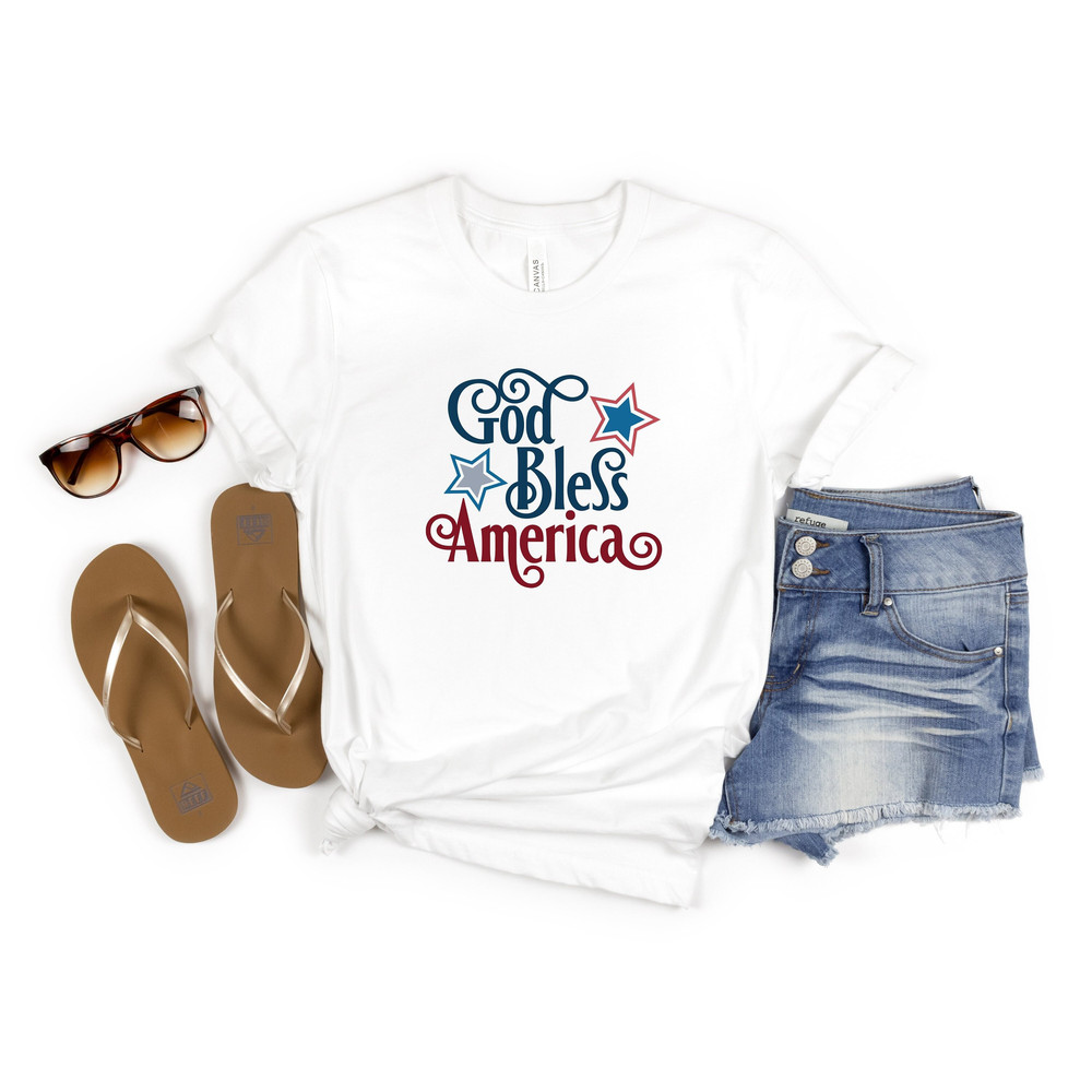 God Bless America Shirt, Red White and Blue T-Shirt, 4th of July Tee, Great America Shirt, USA Independence Day Gift, USA Memorial Day Tee.jpg