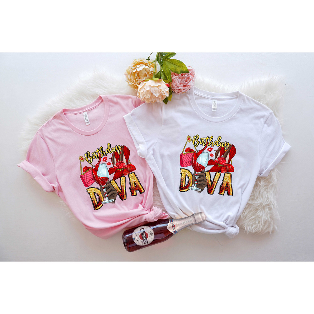 Birthday Diva Shirt, Birthday Woman Shirt, Birthday Party Shirt, Birthday Shirt, Birthday Girl Shirt, Birthday Shirt For Black Woman.jpg