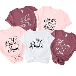 bride shirt, team bride shirt, bridesmaid shirt, wedding shirt, bachelorette shirt, bachelorette party shirt, bridal sho