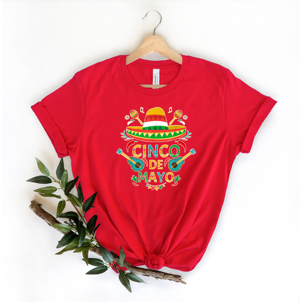Cinco De Mayo Shirt, Let's Fiesta Shirt, Mariachi Shirt, Sombrero Hat Shirt, Fiesta Party Shirt, Mexican Party Shirt, Hispanic Party Shirt.jpg