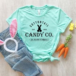 cottontail candy co shirt, fine chocolate and jellybeans shirt, easter bunny shirt, easter candy shirt, bunny tail shirt