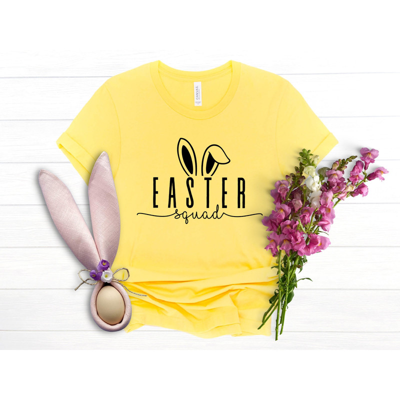 Easter Squad Shirt, Easter Vibes Shirt, Easter Bunny Shirt, Easter Bunny Ears Shirt, Easter Family Shirt, Easter Matching,Happy Easter Shirt.jpg