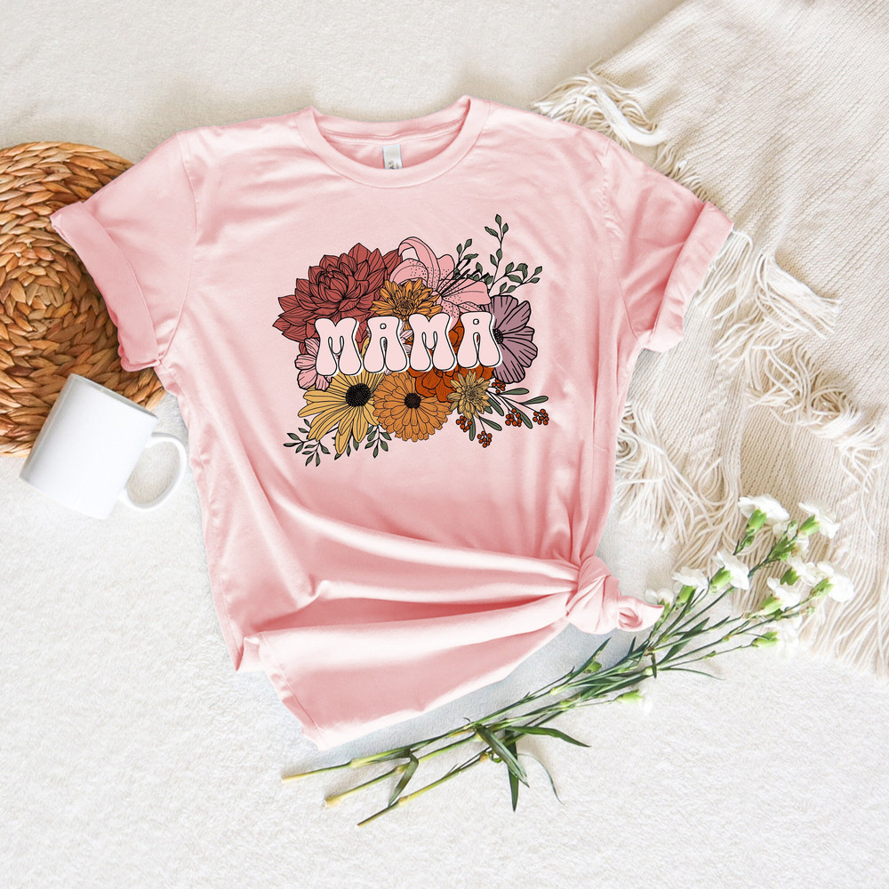 Flower Bouquet Mama Shirt, Floral Mama Shirt, Plant Mama Shirt, New Mom Shirt, Mothers Day Shirt, Mom To Be Shirt, Happy Mothers Day.jpg