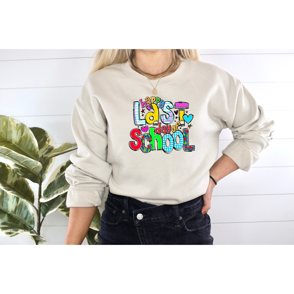 Happy Last Day Of School Shirt, Teacher Rainbow Shirt, Last Day Of School Shirt, Back To School Shirt, End Of The School Shirt, Teacher Gift.jpg