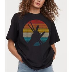 vintage drummer sticks rock & roll hand t-shirt, drummer sticks hand shirt, drummer gift, drum sticks flag tee, rock mus