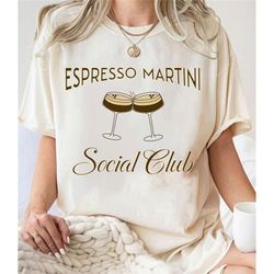 espresso martini t-shirt sweatshirt, retro cocktail espresso martini club shirt, signature cocktail sweatshirt