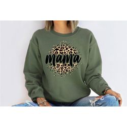 mama leopard sweatshirt, mama sweatshirt, mom sweatshirt, mama crewneck, leopard bolt sweatshirt, mama hoodie, mom crew