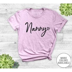 nanny heart - unisex t-shirt - nanny shirt - nanny gift - gift for nanny
