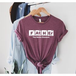 father shirt, science tshirt, matching shirt, periodic able shirt, funny science shirt, father son matching, dady and me