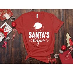 santas helper, christmas shirt, santa shirt, holiday shirt, santa helper shirt, santa claus, cute christmas shirt, winte