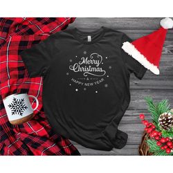 merry christmas shirt, christmas t-shirt, unisex adult t-shirt, merry christmas shirt for gift, happy new year tee, chri