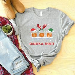christmas spirits shirt, bourbon christmas shirt, xmas matching pajama, christmas party shirt, christmas vacation shirt,