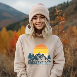 breckenridge hoodie, national park sweatshirt, hiking hoodie, retro rocky mountain hoodie, colorado shirt, breckenridge