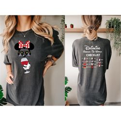 mickey beer minnie wine front and back comfort colors shirt, epcot drinking around the world shirt, drinking around the