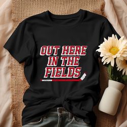 Out Here In The Fields New York Hockey Shirt