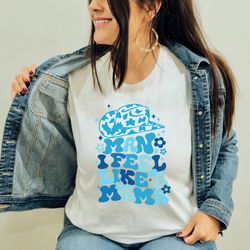 man i feel like a mama western graphic tee, baby reveal mama shirt, western mama retro shirt, baby announcement shirt fo