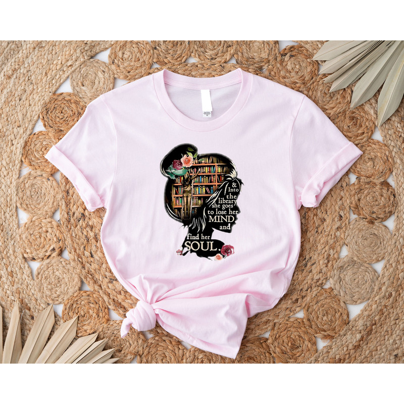 and into the library she goes to lose her mind and find her soul NO Books Shirt, Read Banned Books, Teacher Librarian Gift T-shirt.jpg
