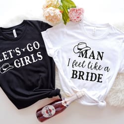 bachelorette party shirts, cowgirl bachelorette party favors, let's go girls, bride shirt,team bride, nash bash, country